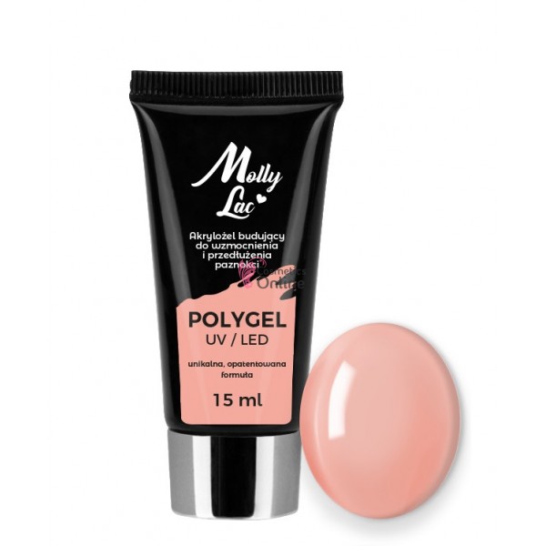 Polygel /Acrylgel MollyLac pentru constructie 15 ML - 25 Musk 15620